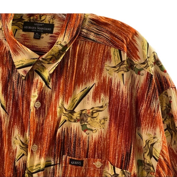 RARE NWOT VINTAGE GUESS GEORGES MARCIANO WESTERN BLOUSE - Picture 3 of 11